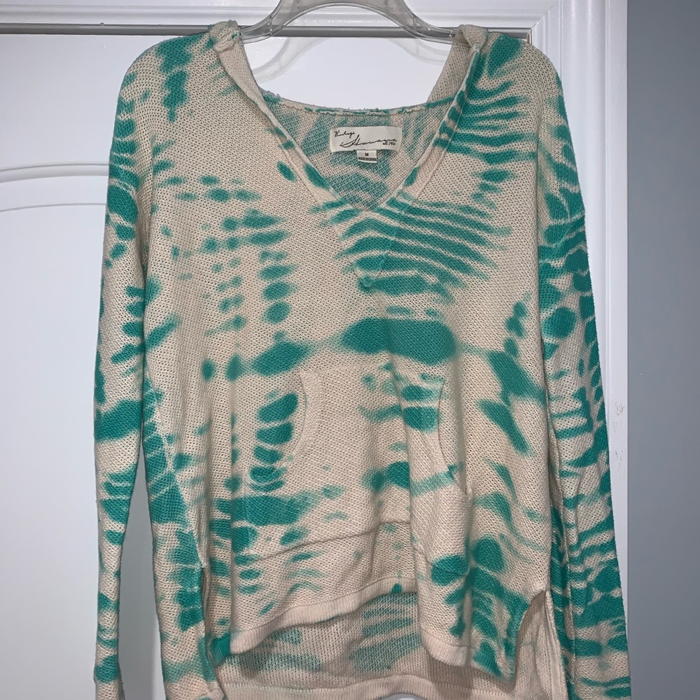 Blue and White beach sweater